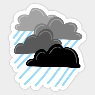 Ominous Rain Clouds Sticker